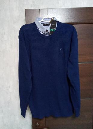 Брендовый новый коттоновый джемпер 2в1 р.xl (54).