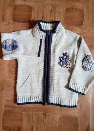 Кардиган на мальчика 2-3 года