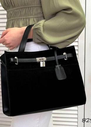 Женская сумка в стиле биркин