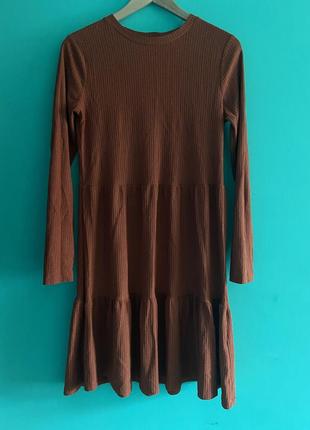 Плаття цеглового кольору теракотового