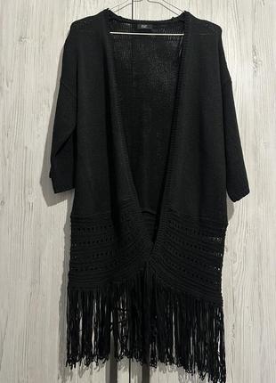 Кардиган бахромой