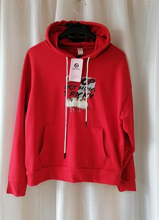 Укорочена кофта худи з капюшоном