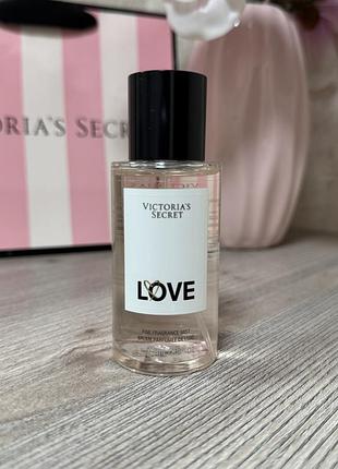 Парфюмированный спрей для тела victoria’s secret love travel fragrance mist, 75 мл.