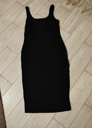 Платье платье в рубчик