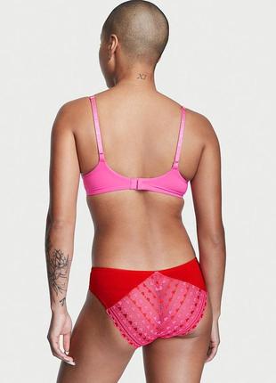 Трусики из хлопка и кружева victoria's secret оригинал
