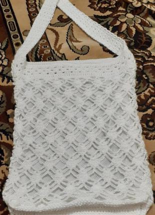 Сумка в'язана через плече