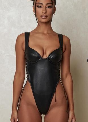 Шкіряне сексуальне боді mars the label