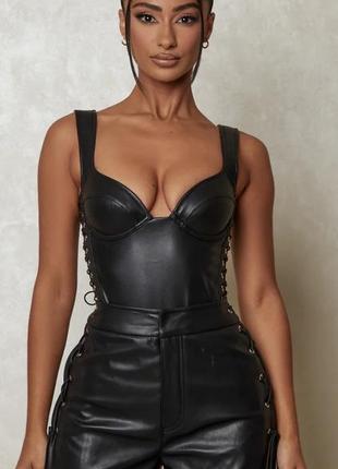 Шкіряне сексуальне боді mars the label