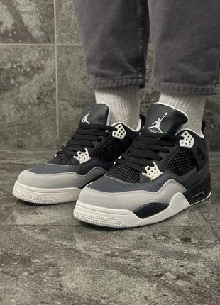 Демисезонные серые кроссовки Air Jordan 1 High Twis