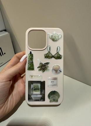 Чехол на iphone 14 pro max с наклейками