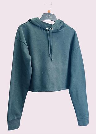 Худи женское укороченное с капюшоном divided