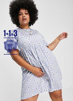 Платье в ромашки yours 26-28 батал вискоза