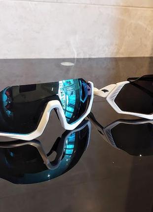 Очки  спортивные  oakley flight jacket  для вело, бега