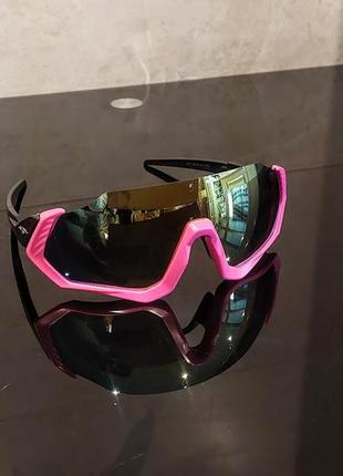 Очки  спортивные  oakley flight jacket  для вело, бега