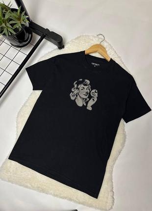 Коттоновая мужская футболка carhartt wip big logo
