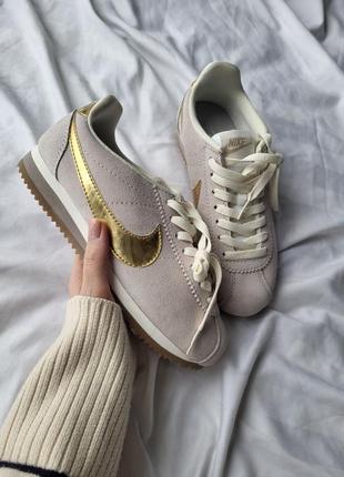 Кроссовки женские замшевые nike cortez весна осень