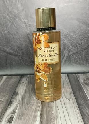 Парфумований спрей для тіла victoria secret bare vanilla golden 250 мл