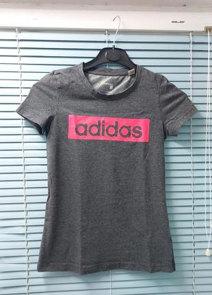 Женская хлопковая футболка adidas (xs)