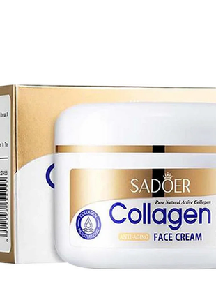 Омолаживающий крем для лица sadoer collagen anty-aging против старения кожи