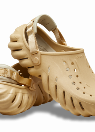 Crocs кроксы клоги сабо шлепки echo clog wheat 207937