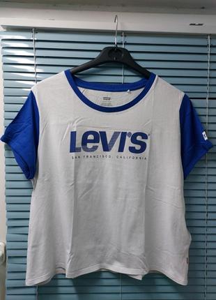 Женская футболка levi's (l-xl)