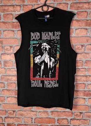 Майка bob marley h&m divided reggae reggi