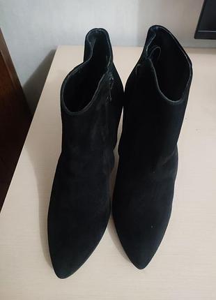 Ботильоны (италия), новые, натуральная замша