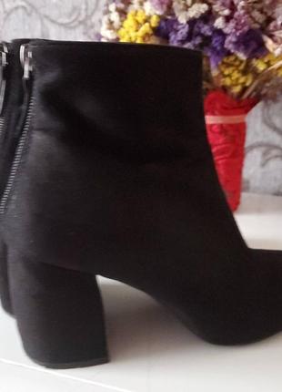 Классические ботинки, квадратный устойчивый каблук