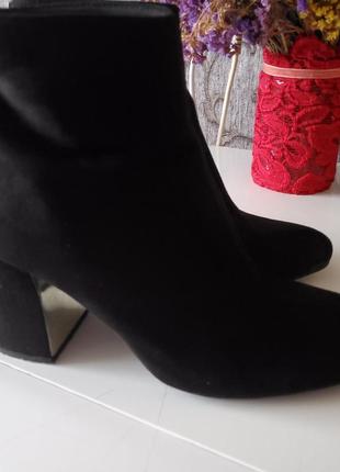 Классические ботинки, квадратный устойчивый каблук