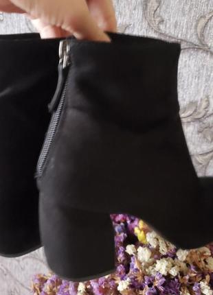 Классические ботинки, квадратный устойчивый каблук