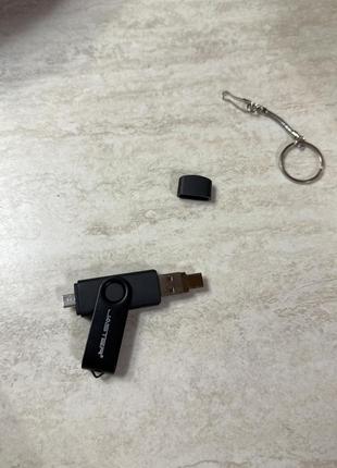 Двусторонняя флешка 64 гб micro usb + type c