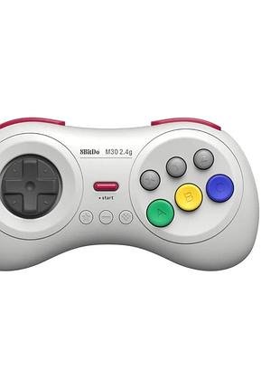 8bitdo m30 2.4g геймпад белый