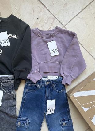 Джинси світшот кофта zara 5