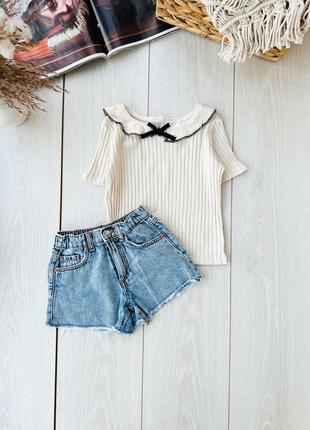 Джинсовые шорты zara 4-5р