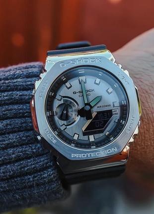 Наручные мужские часы casio g-shock gm-2100 / полный комплект