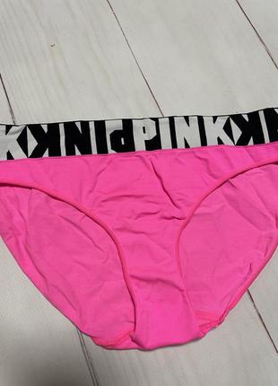 Яркие, женственные трусики pink от victorias secret