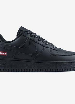 Кросівки nike air force 1 low supreme black 2