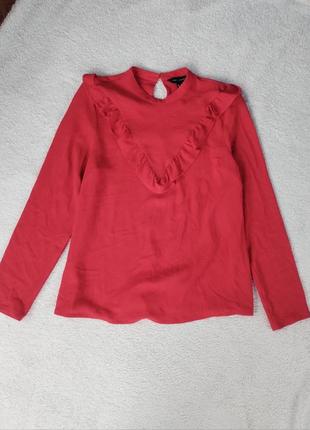 Блузка червона