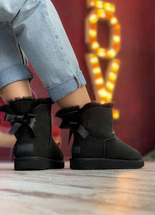 Ugg bailey bow black🆕 шикарные женские угги 🆕 купить наложенный платёж8 фото