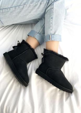 Ugg bailey bow black🆕 шикарные женские угги 🆕 купить наложенный платёж6 фото