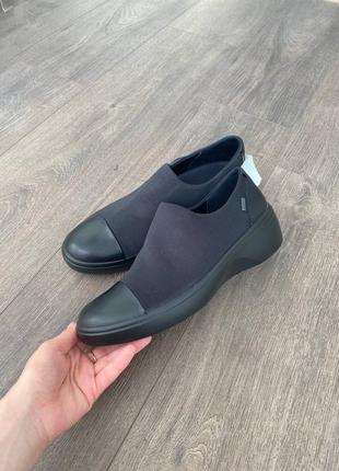 Мокасины оригинал ecco soft wedge 470913 гг.38,39,41,42