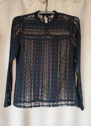 Кофта, лонгслів в сіточку, водолазка, розмір s-м.