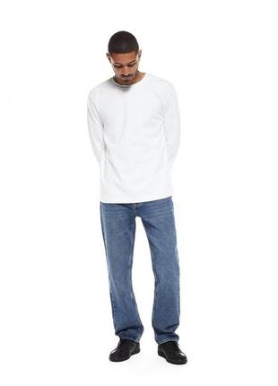 Джинси прямого крою рівні сині zara