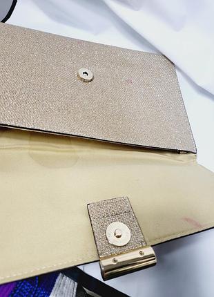 Золотистый клатч ms collection 4
