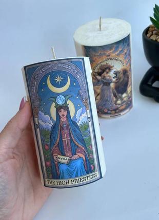 Свеча с арканом верховная жрица