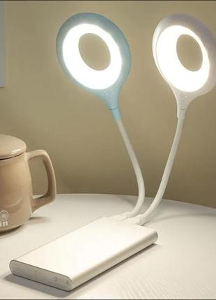 Usb портативна лампа, приліжкова лампа, нічник для читання