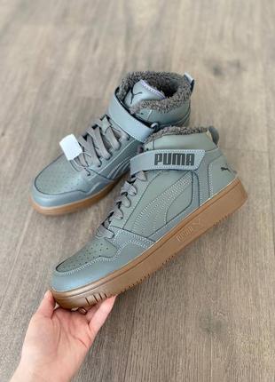 Черевики шкіряні утеплені оригінал puma 386376 рр.44.5