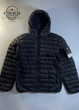 Оригинальная куртка микро-пуховик stone island garment dyed