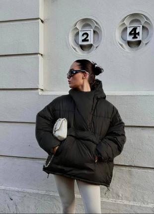 Утепленный зимний анорак в стиле oversized, женский анорак