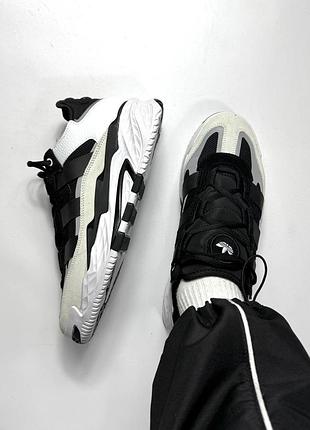 Кроссовки универсальные adidas niteball white black